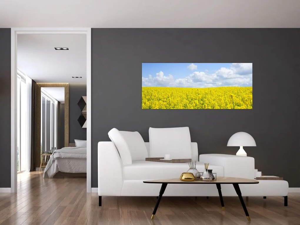 Egy sárga mező képe (120x50 cm)