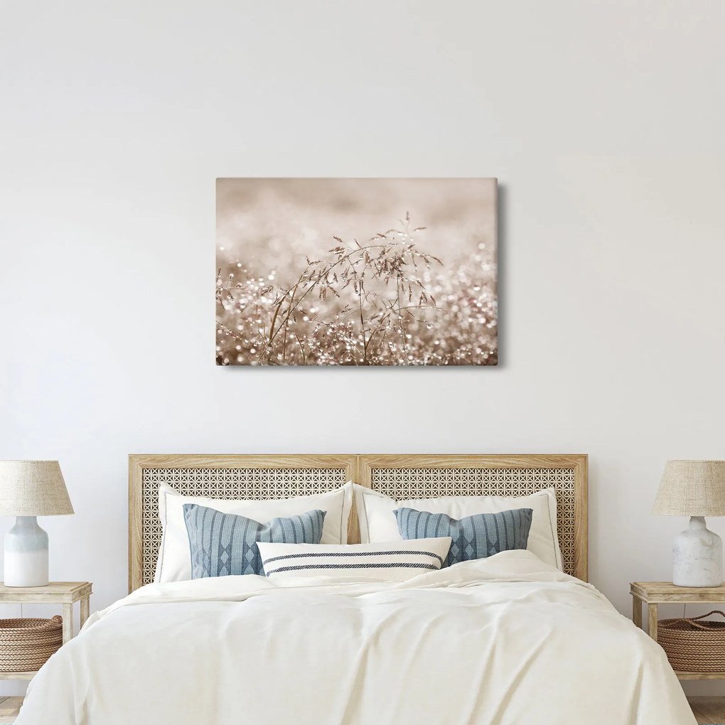 Kép - rét barna árnyalatokban (90x60 cm)