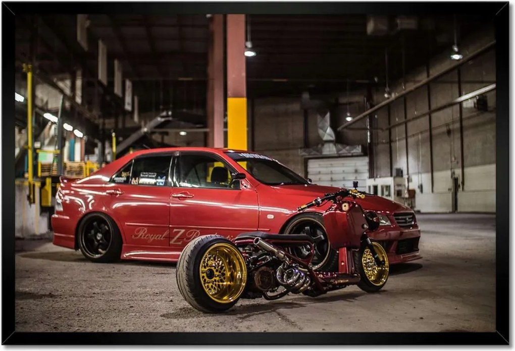 Poszterek keretben 60x40 Custom Motorcycle Car