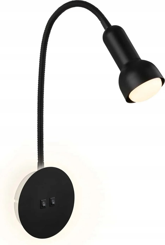 Briloner fali lámpa 39 cm, E14, fekete, direkt és indirekt fény