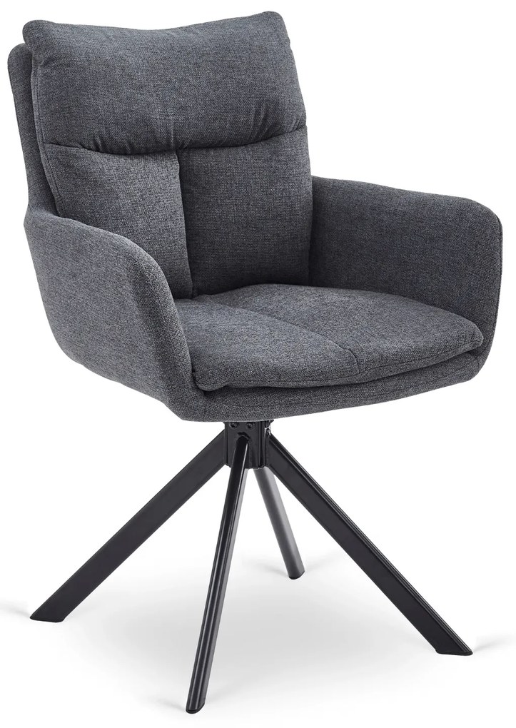Forgatható étkezőszék PAUL, sötétszürke