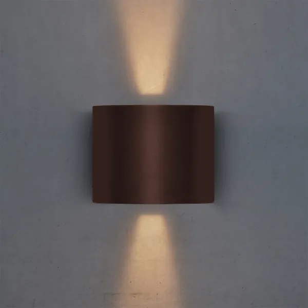 Brilagi - LED kültéri fali lámpatest RONDO LED/6W/230V barna IP54