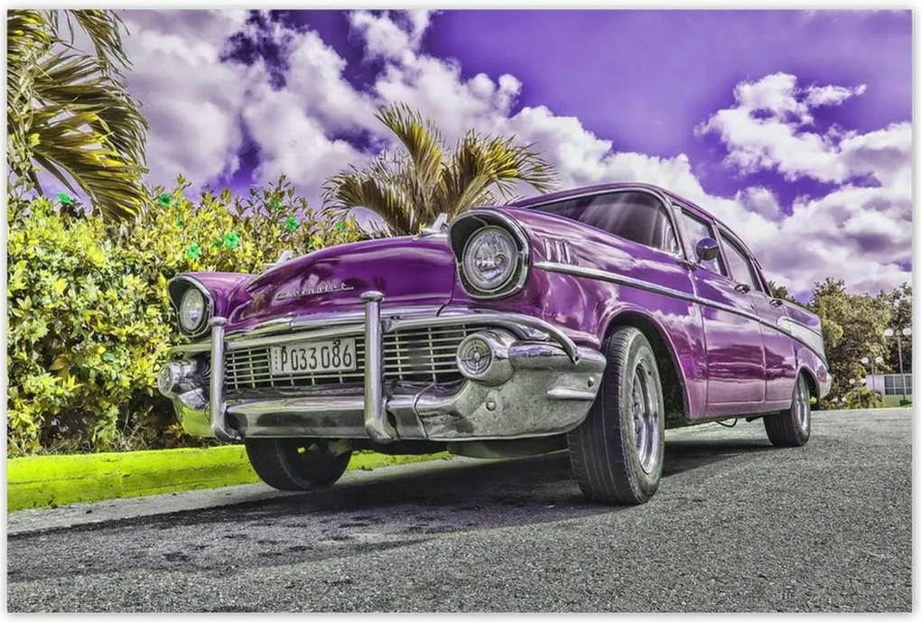 Poszterek 120x80 Lila Chevrolet