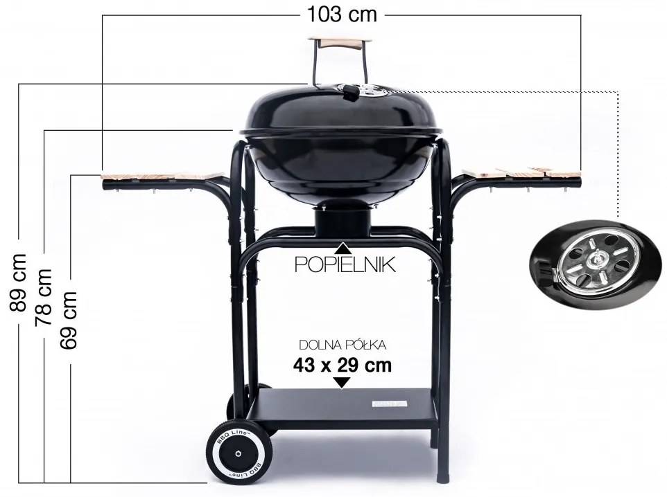 MIR270 szenes grill fedéllel