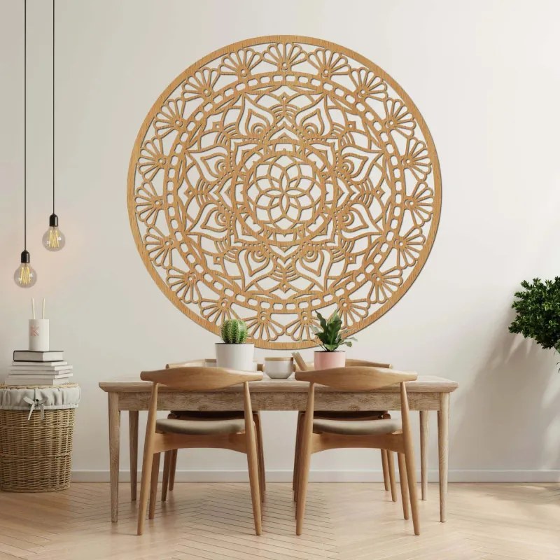 Fából készült mandala, életvirág - SOFI
