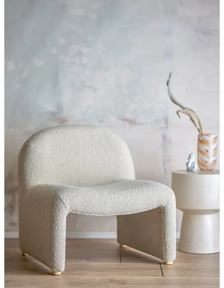 Krémszínű buklé fotel Neel – Bloomingville