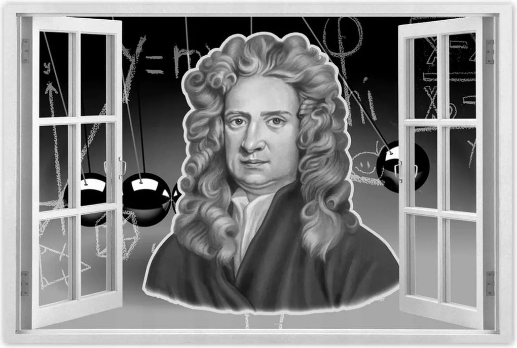Poszterek 90x60 Isaac Newton