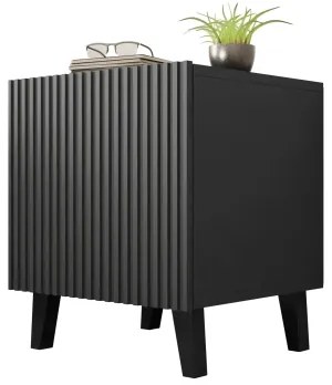 KÉSZLET 2x Éjjeliszekrény VAMOS 52x45 cm antracit