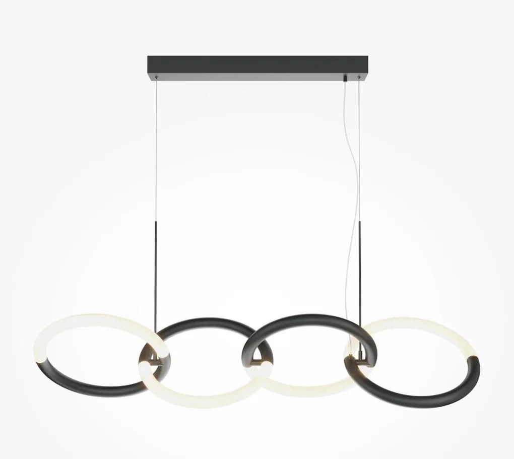 MAYTONI MOD165PL-L40B3K NODE Modern Led Függesztett Lámpa Fehér, Fekete LED IP20
