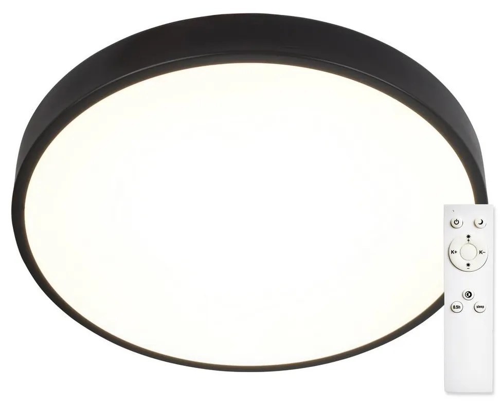Top Light Top Light Metal 40C + távirányító -LED Dimmelhető mennyezeti lámpa LED/51W/230V + távirányító fekete TP1614