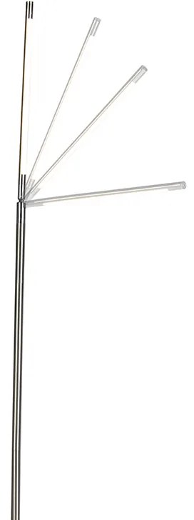 Modern állólámpa acélból, LED-del - Berdien