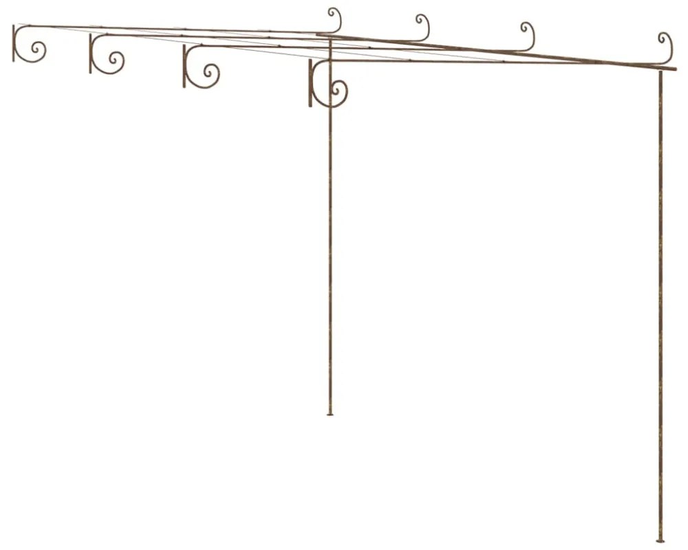 antik barna vas kerti pergola 4 x 3 x 2,5 m