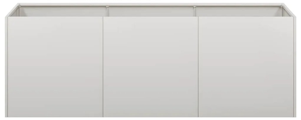 vidaXL növénytartó 120x40x40 cm rozsdamentes acélból