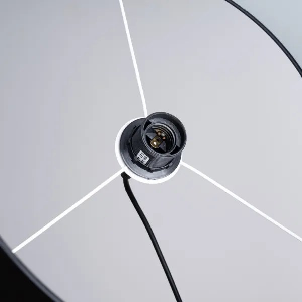 Sollux SL.1406 - Csillár zsinóron NOVA 1xE27/15W/230V átm. 40 cm fekete