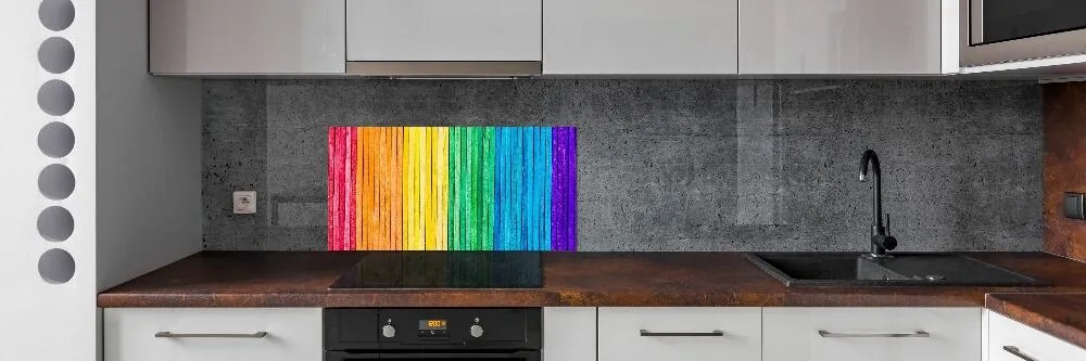 Konyhai fali panel Színes csíkos pksh-65557438