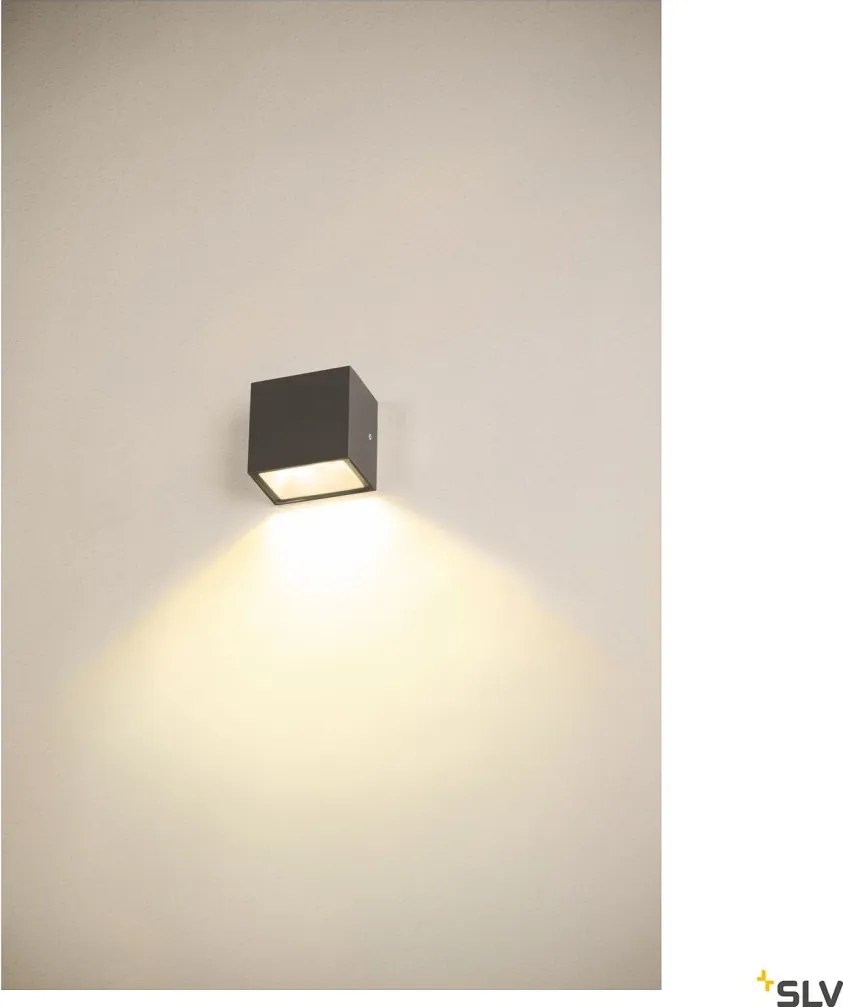 SLV 1005148 SITRA Modern Kültéri Fali Lámpa Antracit LED IP44