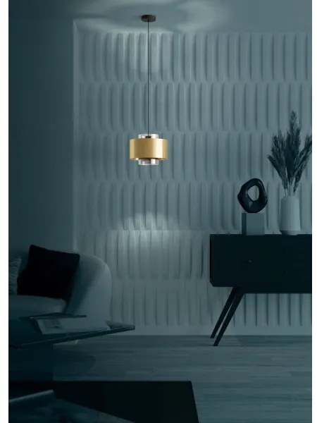 Eglo 390066 - Csillár zsinóron DUGLIA 1xE27/40W/230V arany