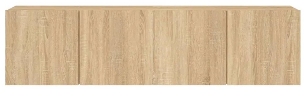 2 db sonoma tölgy színű fali TV-szekrény 80 x 30 x 41 cm