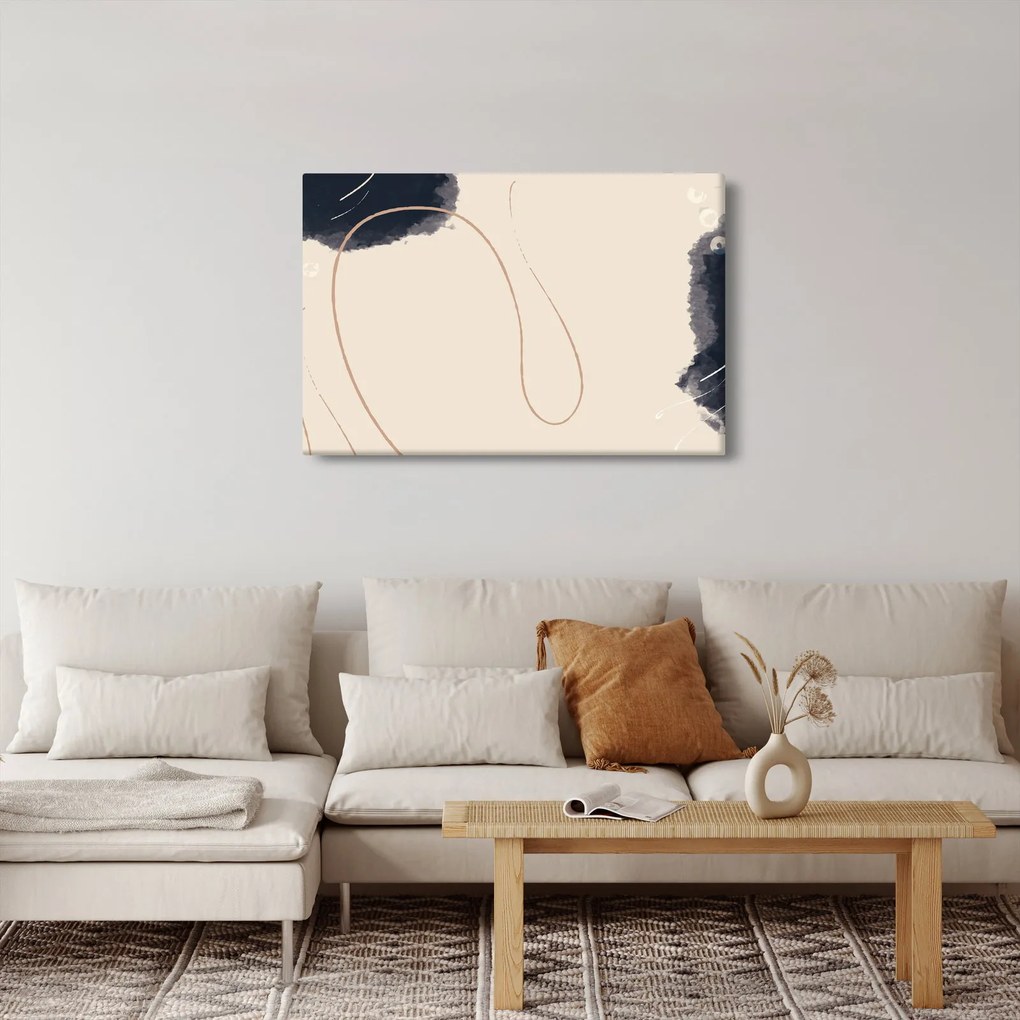 Kép - Bézs absztrakció (90x60 cm)