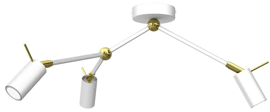 Spotlámpa IRIS 3xGU10/MR11/40W/230V fehér/arany