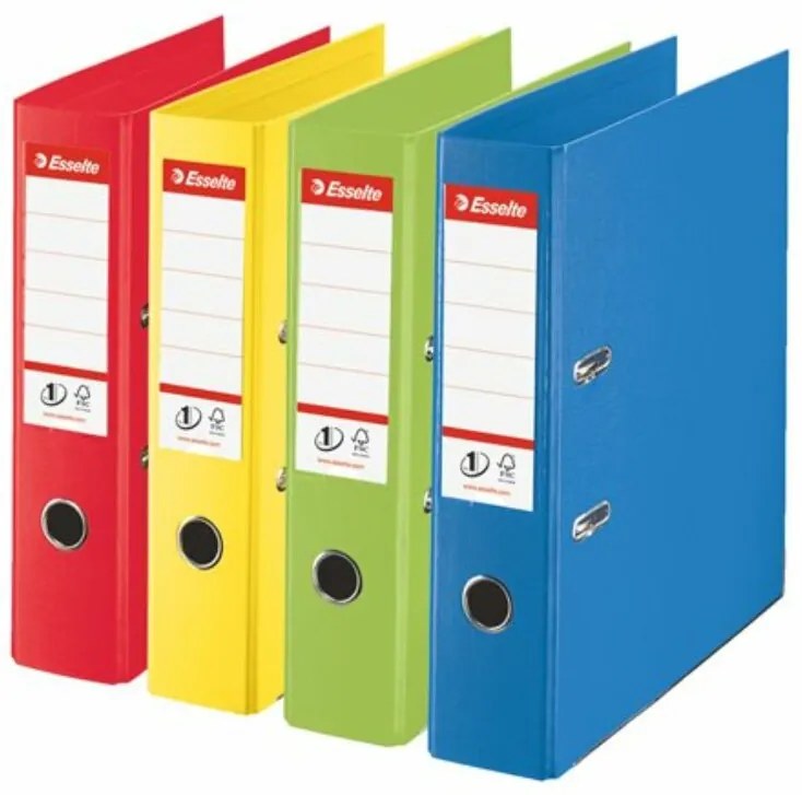Iratrendező, 75 mm, A4, PP, élvédő sínnel, ESSELTE Standard, Vivida kék (E624067)