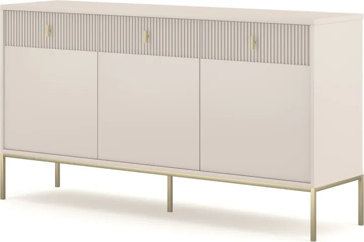 Komód MAGGIORE MA03 3 ajtó/3 fiók kasmír/arany