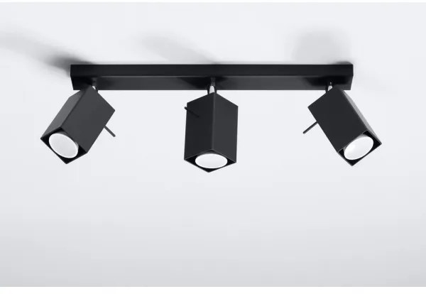 Spotlámpa MERIDA 3 3xGU10/40W/230V fekete