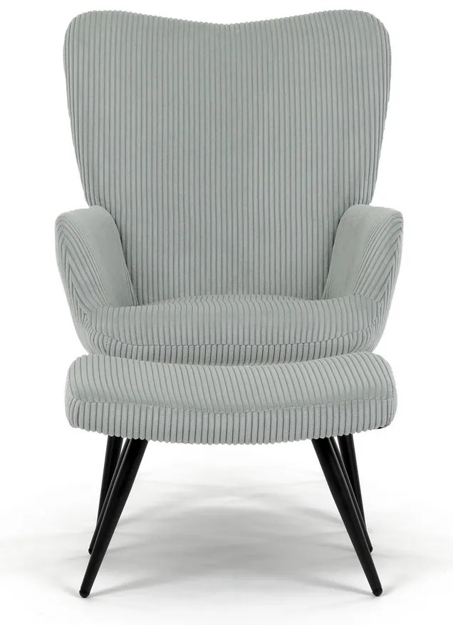 Pihenőfotel lábtartóval L7285 BLUE6, kék