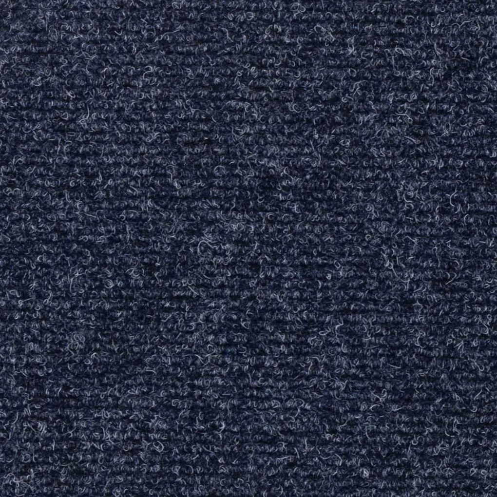15 db öntapadós lépcsőszőnyeg, 60 x 25 cm, szürke-kék, téglalap alakú