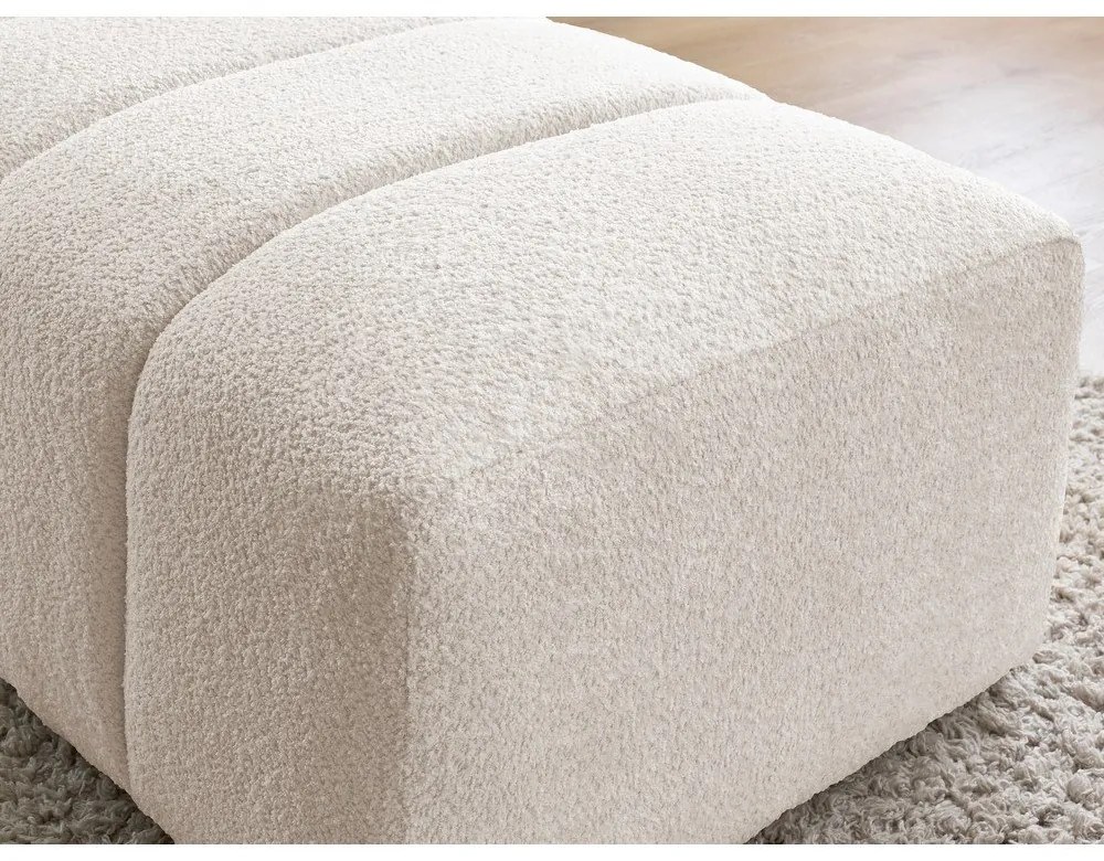 Fehér buklé lábtartó Annecy – Bobochic Paris