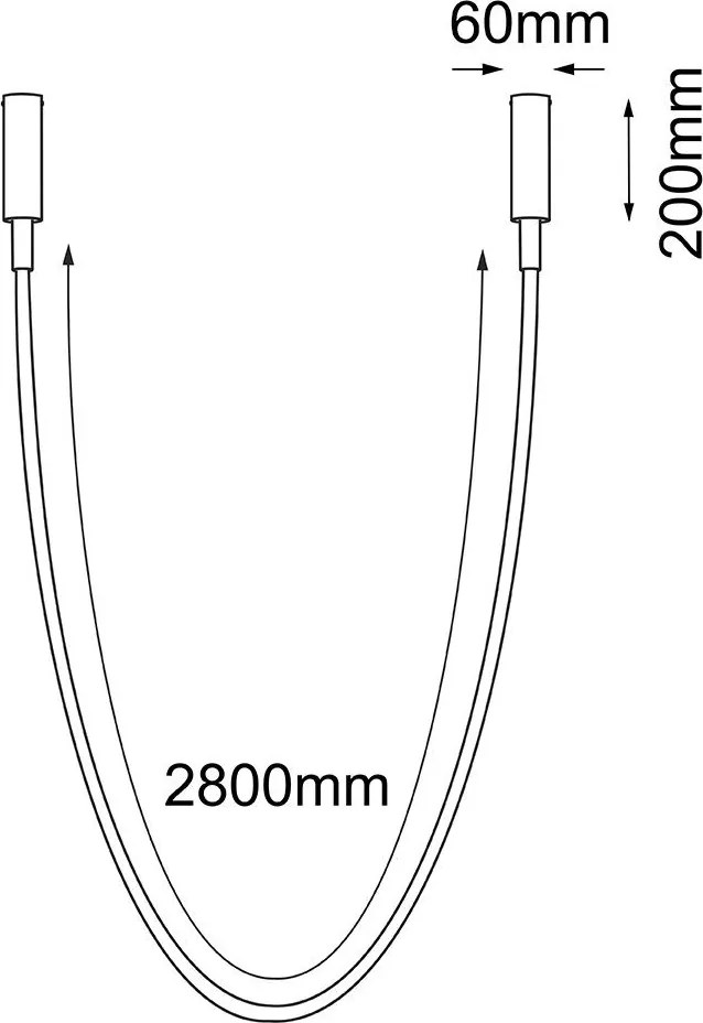 ANTIGO 5056 HEBI Modern Led Függesztett Lámpa Fekete LED IP20