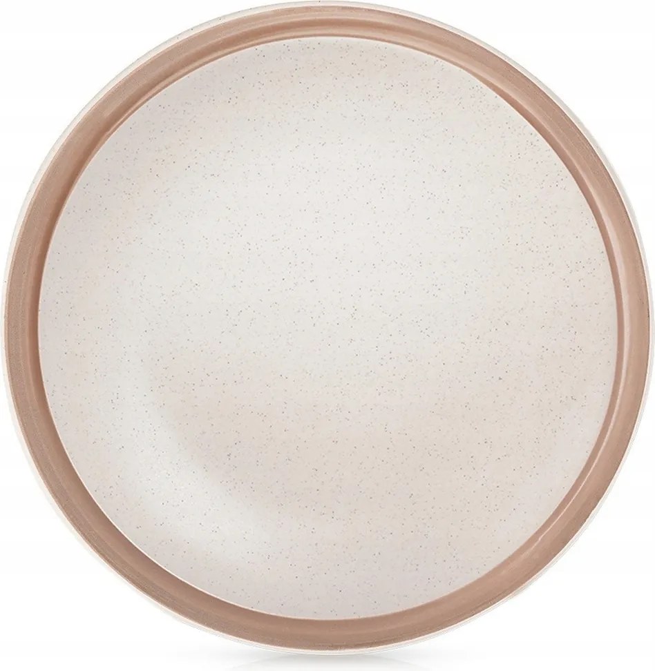 Desszert Tányér Kerámia Bézs Sütemény Étkészlet 20,5CM