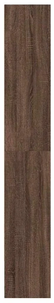 barna tölgy színű fa könyvszekrény 80 x 30 x 189 cm
