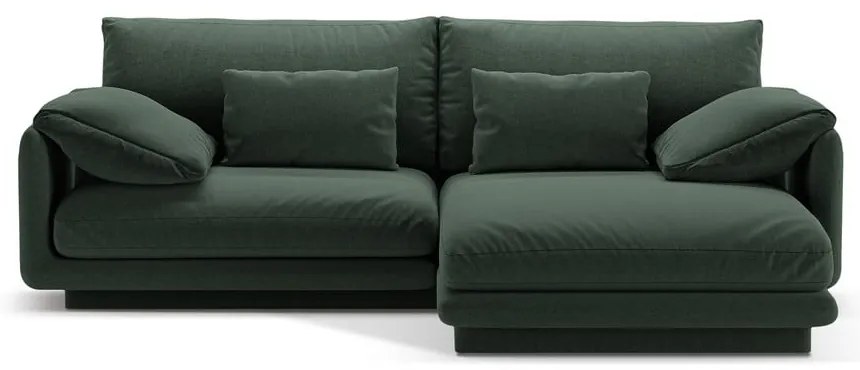 Sötétzöld sarokkanapé (jobb oldali) Torino – Micadoni Home