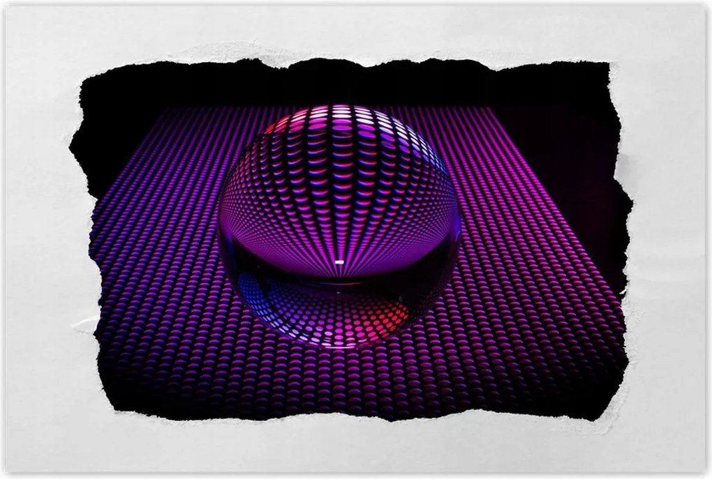 Poszterek 60x40 Lila gömb