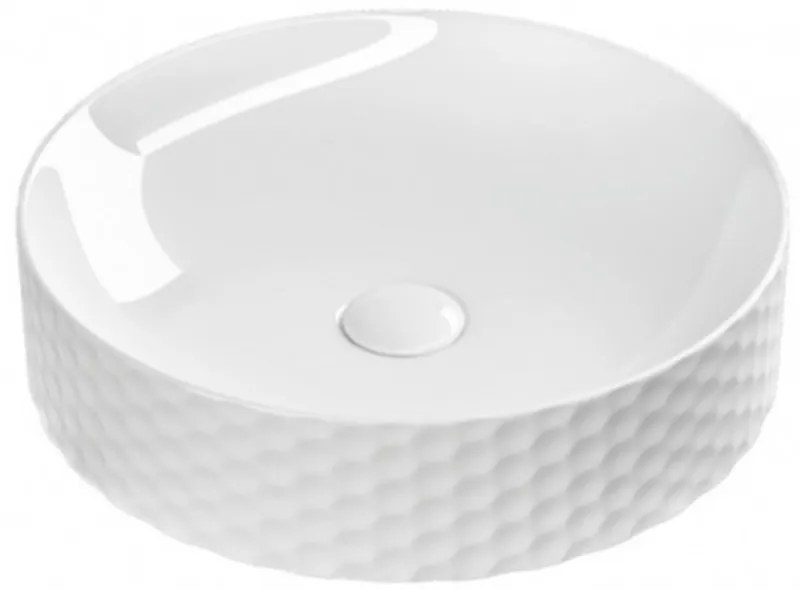Sanovit SIENA - PULTRA ültethető - Top Counter - porcelán mosdó - O - Ø 44 cm