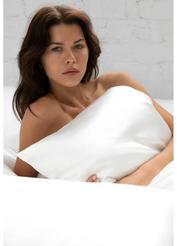 Selyem párnahuzat 51x76 cm White – slip