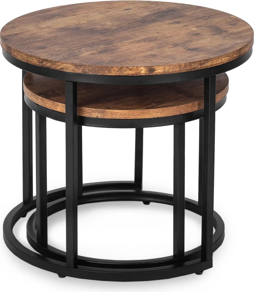 Dohányzóasztal szett FIGO rusztikus tölgy