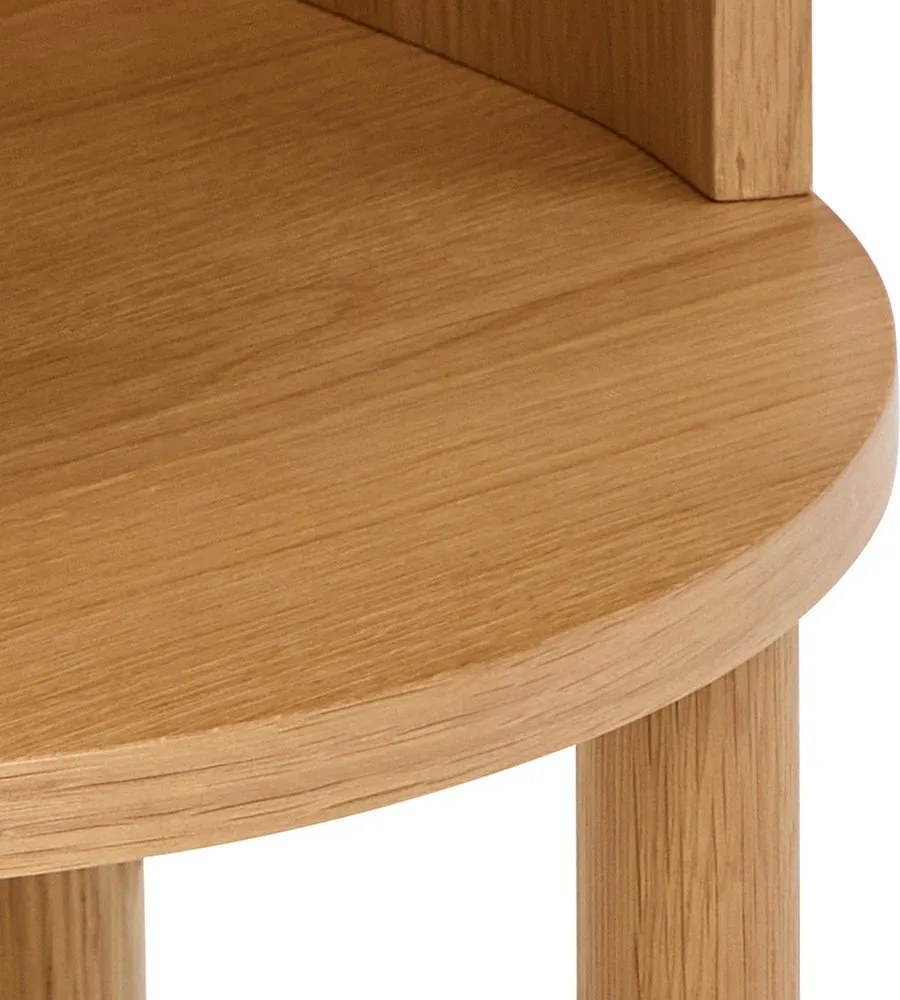 Világos natúr színű éjjeliszekrény tölgyfa dekorral Paron – Actona