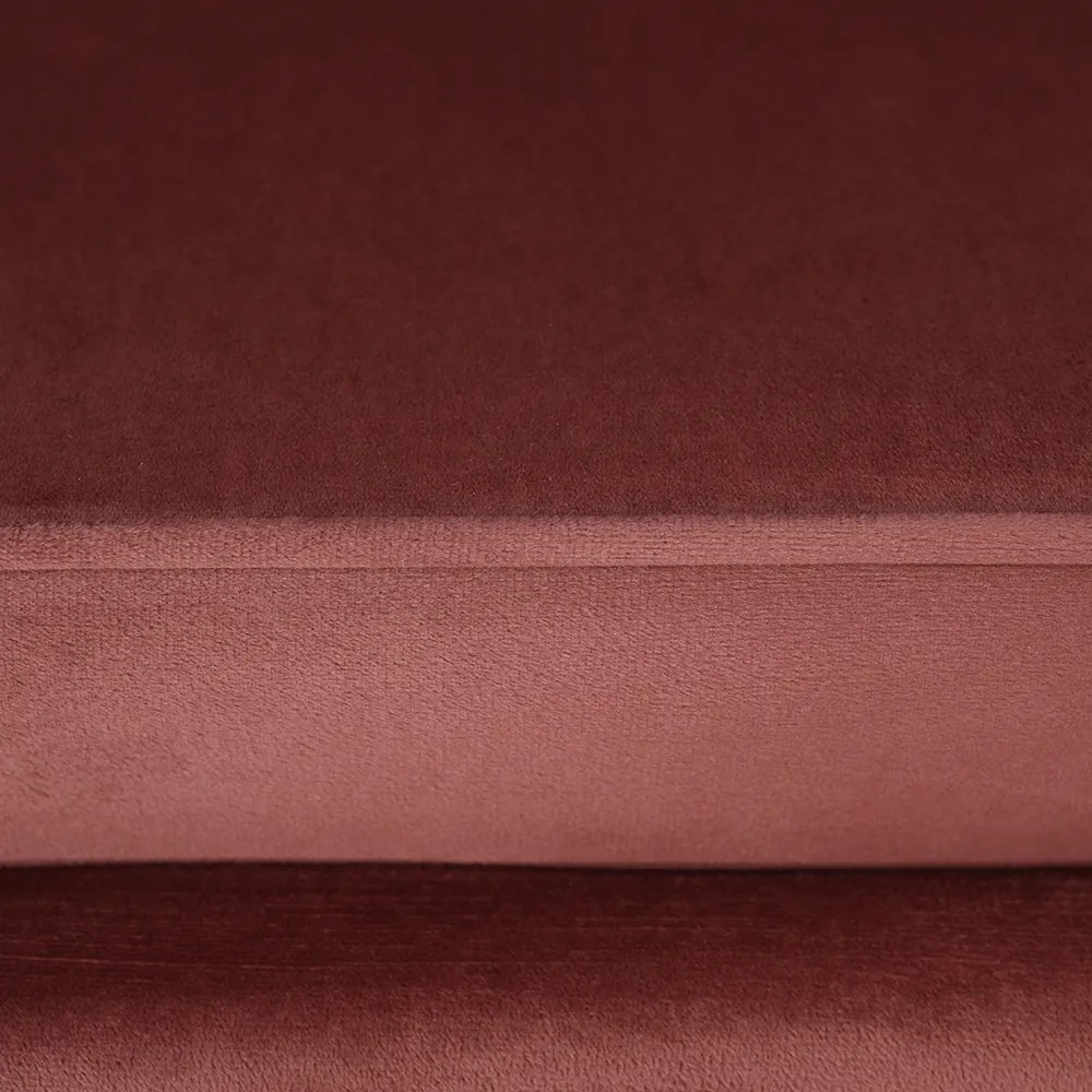 Pad Art-deco stílusban, rózsaszín Velvet anyag/gold chróm-arany, NOBLIN