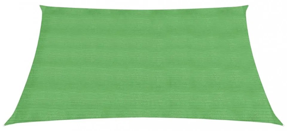 világoszöld HDPE napvitorla 160 g/m² 3,6 x 3,6 m