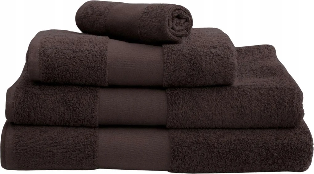 Frottír törölköző Pamut 450g 50 Szín 70x140 Kávébarna