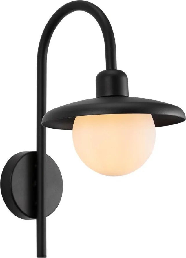 NORDLUX 2418191003 BERLO Klasszikus Kültéri Fali Lámpa Fekete E27 IP44