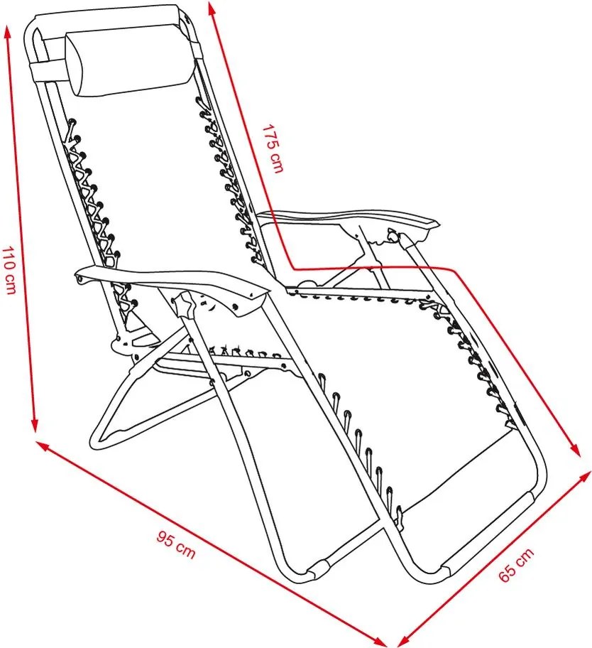 Avenberg SOFIA/DALLAS Relaxációs szék - fekete