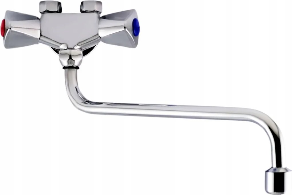 Fém fali csaptelep kifolyócsővel fém komplett Dafi vízmelegítőhöz