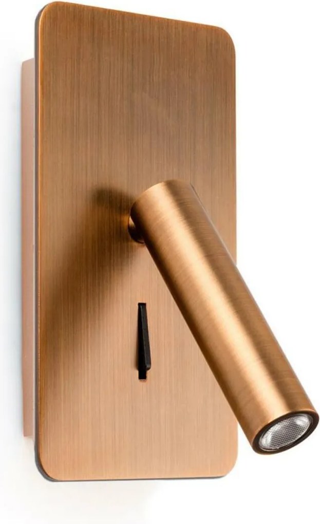 Faro Suau Led fali lámpa, 3W, 3000K, bronz, forgatható fejjel