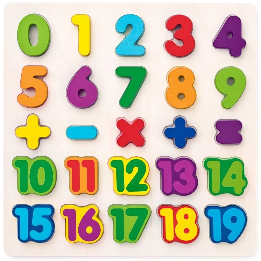 Woody Puzzle a táblán Digits
