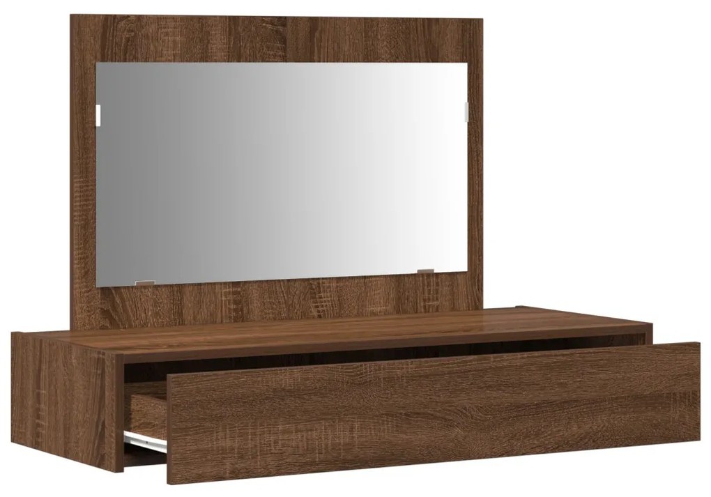 Fali öltözködő asztal Barna tölgy 100x40x70 cm