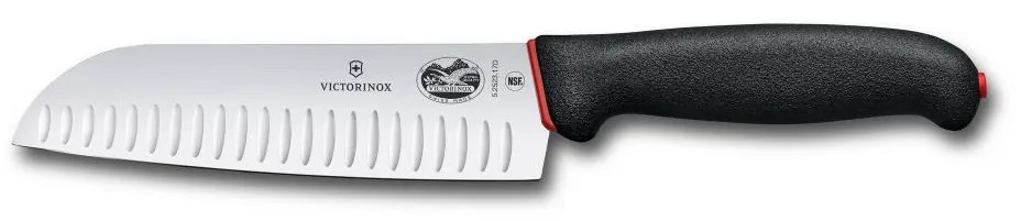 Victorinox - Santoku konyhakés DUAL GRIP 17 cm fekete