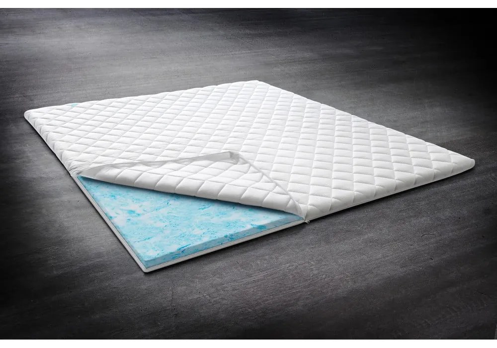 Közepes keménységű levehető huzatos-hőszabályozó hab topper fedőmatrac 140x200 cm – Meise Möbel